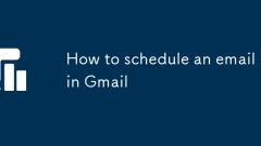 How to schedule an email in Gmail