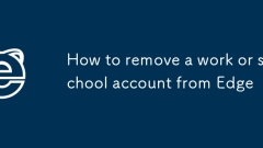 Comment supprimer un compte ou un compte scolaire du bord
