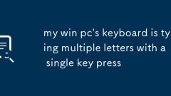 Papan kekunci PC menang saya menaip pelbagai huruf dengan satu tekan kunci
