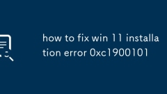 Cara Memperbaiki Win 11 Ralat Pemasangan 0xC1900101
