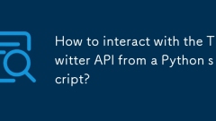 Bagaimana untuk berinteraksi dengan API Twitter dari skrip Python?