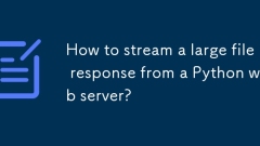 Bagaimana untuk mengalirkan respons fail yang besar dari pelayan web python?