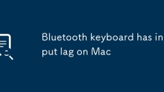 Papan kekunci Bluetooth mempunyai lag input pada mac