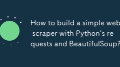 Bagaimana membina pengikis web yang mudah dengan permintaan Python dan cantik?