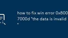 Cara Memperbaiki Kesalahan Win 0x8007000D 'Data tidak sah'