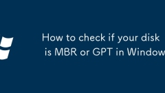 So überprüfen Sie, ob Ihre Festplatte MBR oder GPT in Windows ist