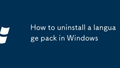 So deinstallieren Sie ein Sprachpaket in Windows
