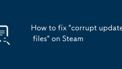 So beheben Sie 'besch?digte Aktualisierungsdateien' auf Steam