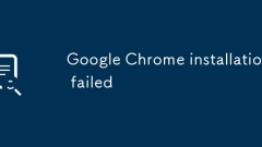 Die Google Chrome -Installation ist fehlgeschlagen
