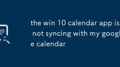 Die Win 10 -Kalender -App synchronisiert nicht mit meinem Google -Kalender