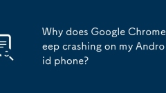 Warum stürzt Google Chrome immer wieder auf meinem Android -Telefon ab?