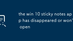 Aplikasi Win 10 Sticky Notes telah hilang atau tidak akan dibuka