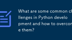 Quels sont les défis communs dans le développement de Python et comment les surmonter?