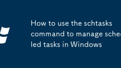Schtasks ??? ???? Windows?? ??? ??? ???? ??