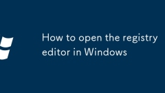 So ?ffnen Sie den Registrierungseditor in Windows