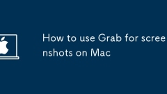 Comment utiliser Grab pour les captures d'écran sur Mac