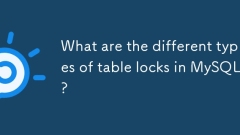 Quels sont les différents types de verrous de table dans MySQL?