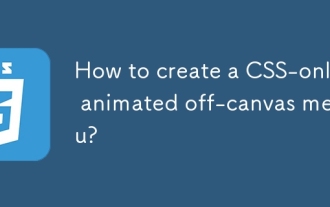 How to create a CSS-only animated off-canvas menu?