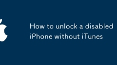 Comment déverrouiller un iPhone désactivé sans iTunes