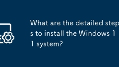 Was sind die detaillierten Schritte zur Installation des Windows 11 -Systems?
