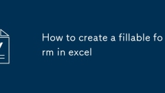 So erstellen Sie in Excel ein füllbares Formular