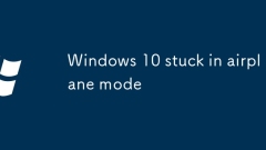 Windows 10 stuck in airplane mode