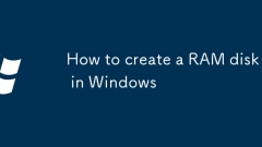 How to create a RAM disk in Windows