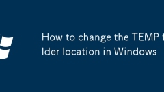 Cara menukar lokasi folder temp di Windows