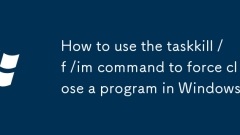 Cara Menggunakan Perintah Taskkill /F /IM untuk memaksa menutup program di Windows