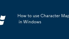 Cara Menggunakan Peta Watak di Windows