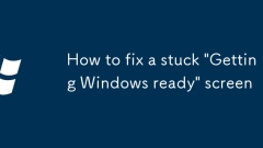 Cara Memperbaiki Skrin 'Mendapatkan Windows Siap'