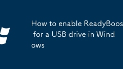 Cara Membolehkan ReadyBoost untuk pemacu USB di Windows