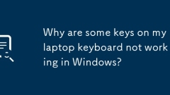 Pourquoi certaines touches sur mon clavier d'ordinateur portable ne fonctionnent-elles pas sous Windows?