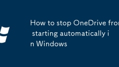 Cara Menghentikan OneDrive Dari Bermula Secara Automatik di Windows