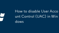 Cara melumpuhkan Kawalan Akaun Pengguna (UAC) di Windows