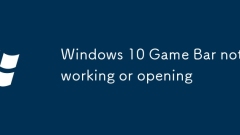 Bar permainan Windows 10 tidak berfungsi atau dibuka