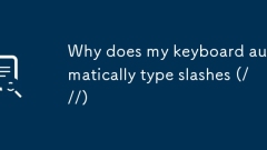 Why does my keyboard automatically type slashes (///)