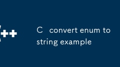 c enumを文字列の例に変換します