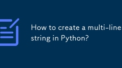 Comment créer une chaîne multi-lignes dans Python?
