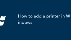 Comment ajouter une imprimante dans Windows