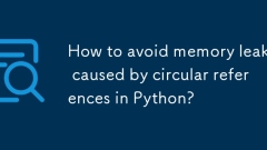 Comment éviter les fuites de mémoire causées par des références circulaires dans Python?