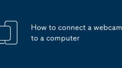How to connect a webcam to a computer