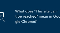 Apakah maksud 'laman web ini tidak dapat dicapai' di Google Chrome?