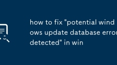 Cara Memperbaiki 'Ralat Pangkalan Data Kemas Kini Windows Potensi dikesan' dalam menang