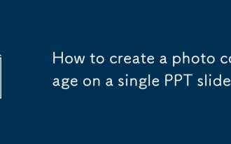 How to create a photo collage on a single PPT slide?