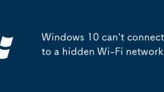 Windows 10 tidak dapat menyambung ke rangkaian Wi-Fi tersembunyi