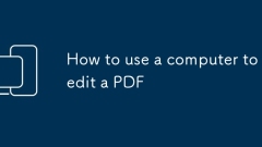 Cara menggunakan komputer untuk mengedit pdf