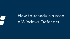 Cara menjadualkan imbasan di Windows Defender