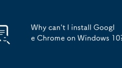 Warum kann ich Google Chrome unter Windows 10 nicht installieren?