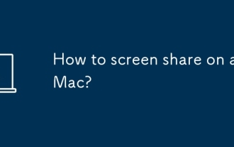 How to screen share on a Mac?